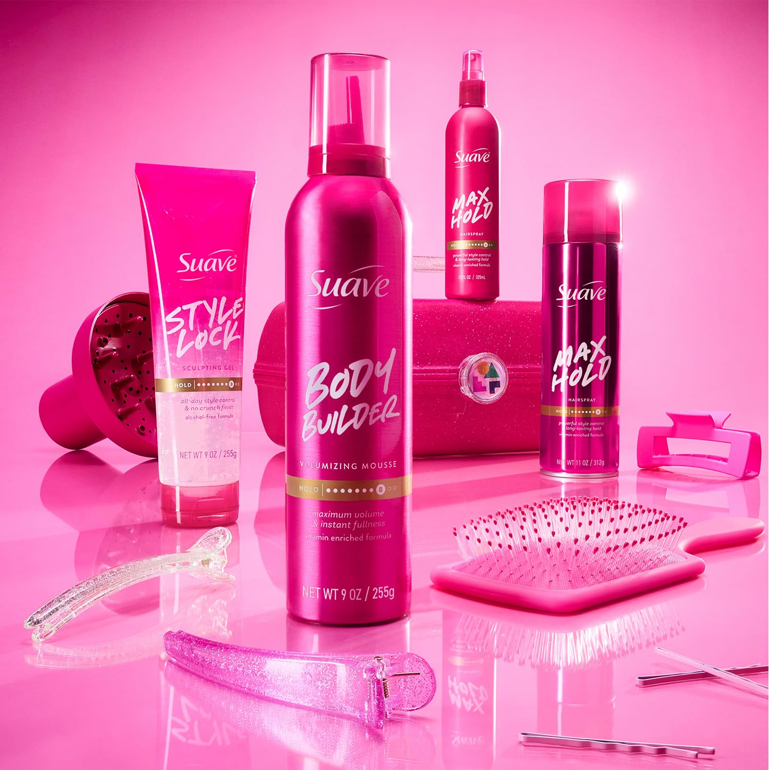 Two cans in 2-pack for Suave hairspray