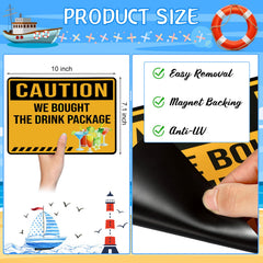 Magnetic cruise door signs sized 25.5 x 18 cm for doors