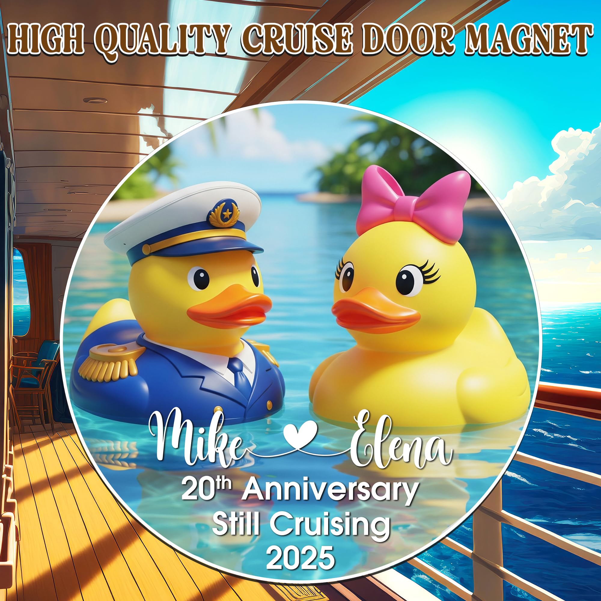 Cruise door decoration magnet on fridge surface