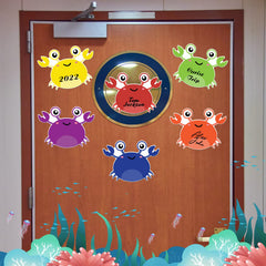 Decorative crab magnets for cruise door size 6.3 x 8.66 inches