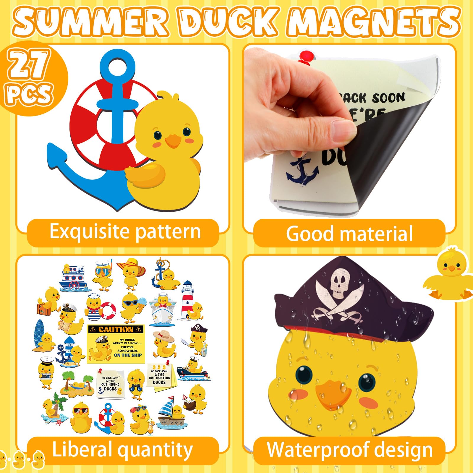 27 piece Watersay duck magnets package for doors