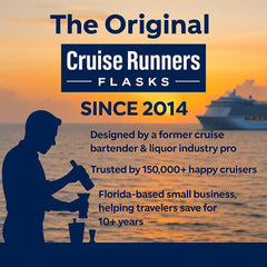 Shampoo bottle style hidden liquor flasks by Cruise Runners