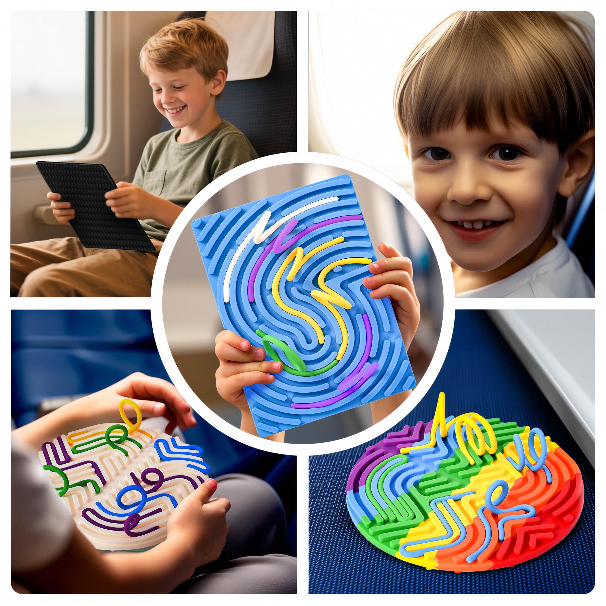 Washable durable silicone sensory board from Cruleen