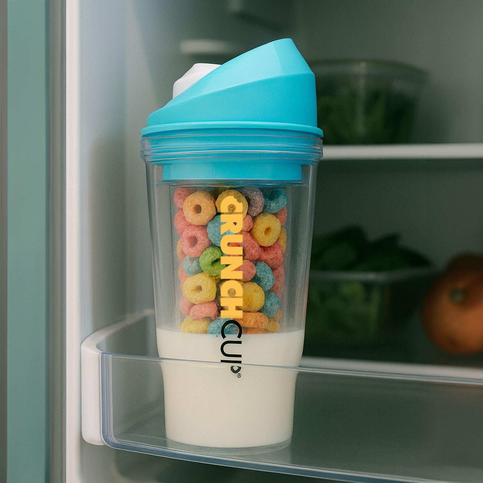 CRUNCHCUP two cups pack for cereal and milk separation