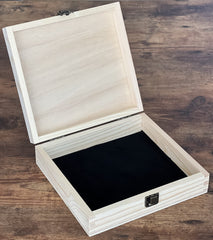 Tarot card storage box with sun and moon motif