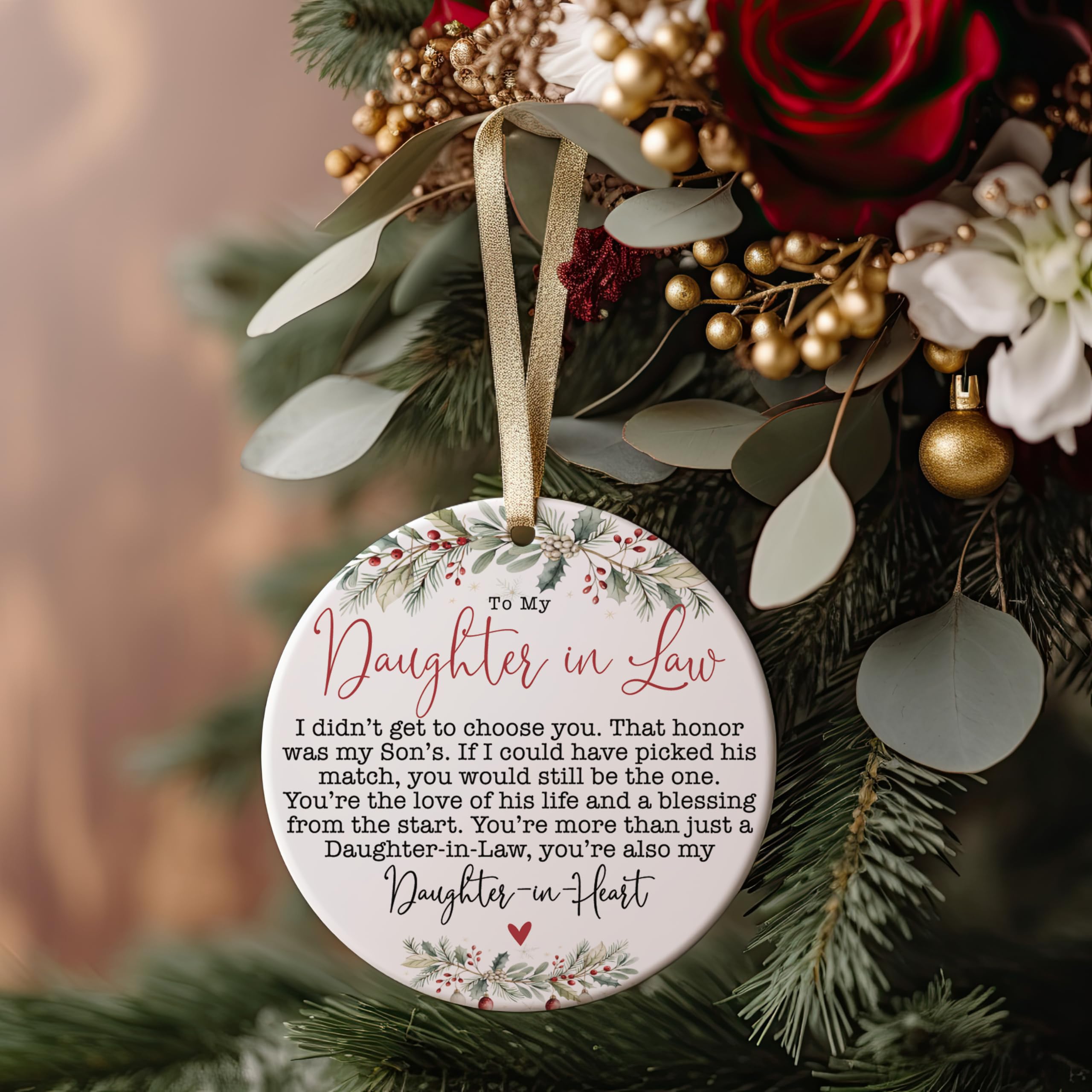 3 inch ceramic keepsake ornament for display