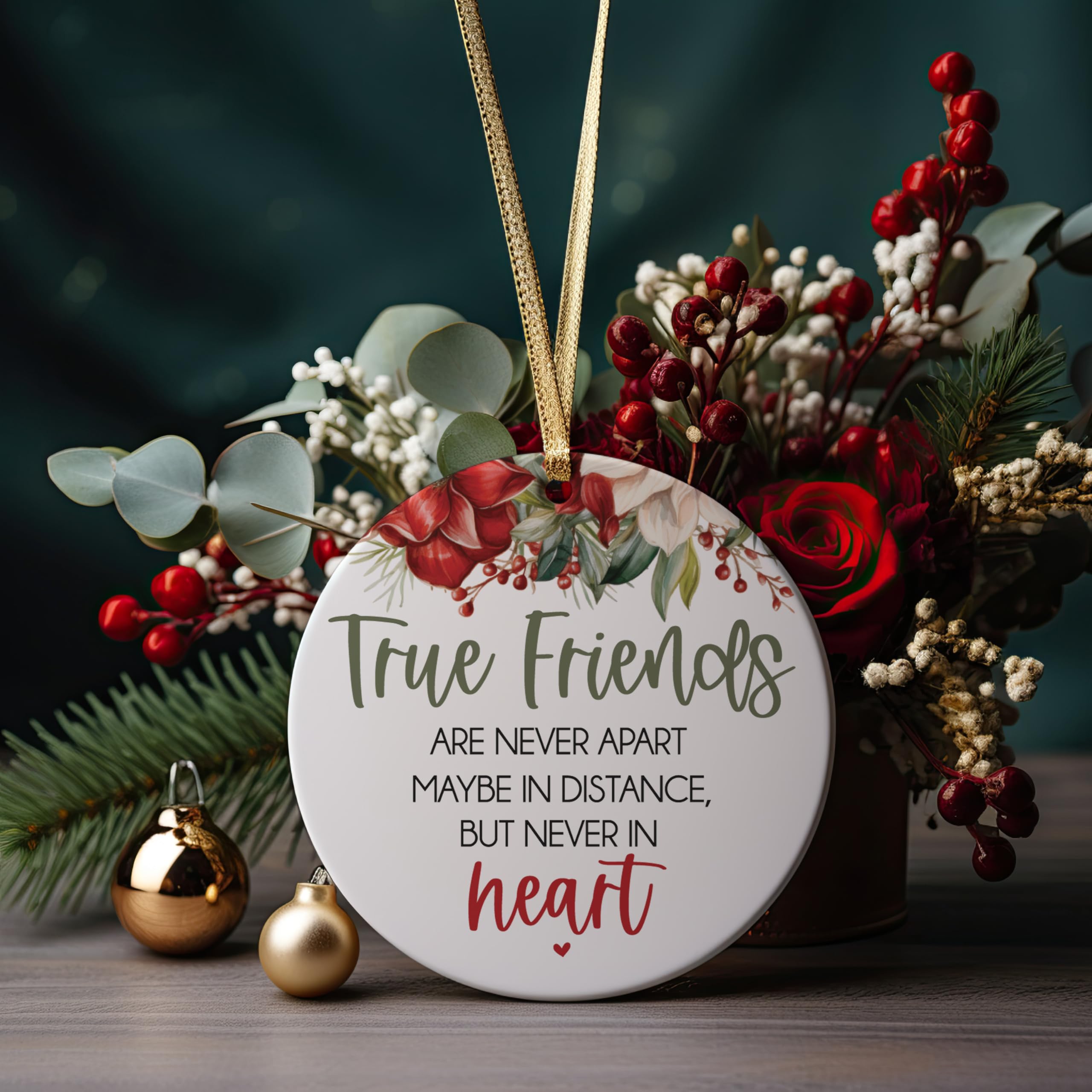 Back personalization option shown on ceramic ornament