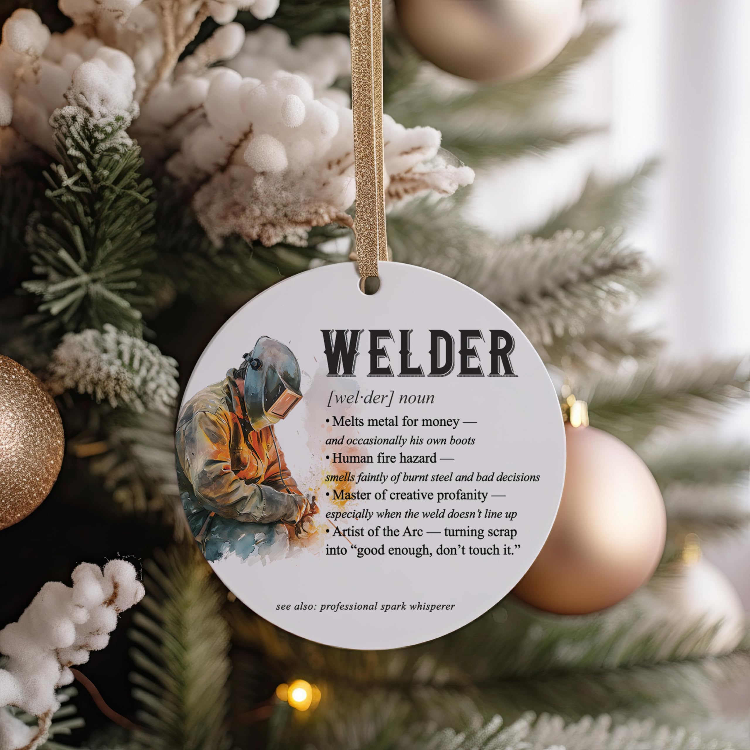 Crystal-clear glossy overcoat finish on ceramic ornament