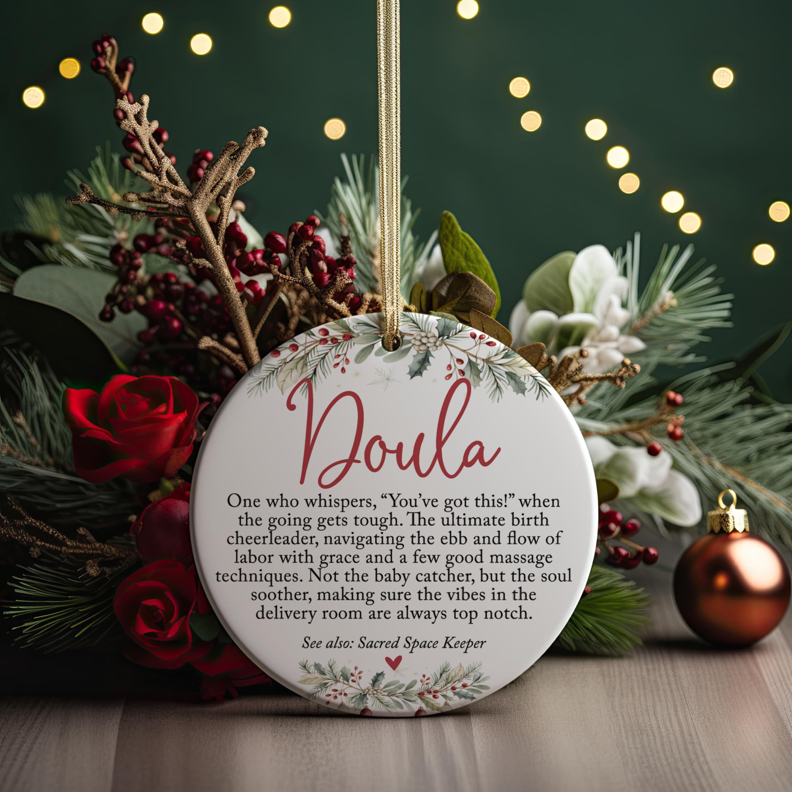 Eco-friendly UV inks ensure lasting color on keepsake ornament
