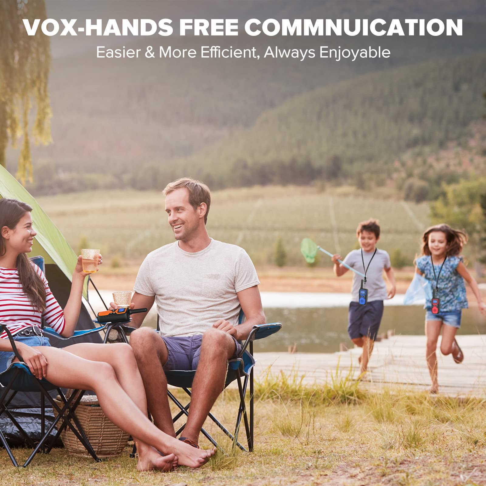 Crystal clear sound with noise reduction on Wishouse walkie talkies