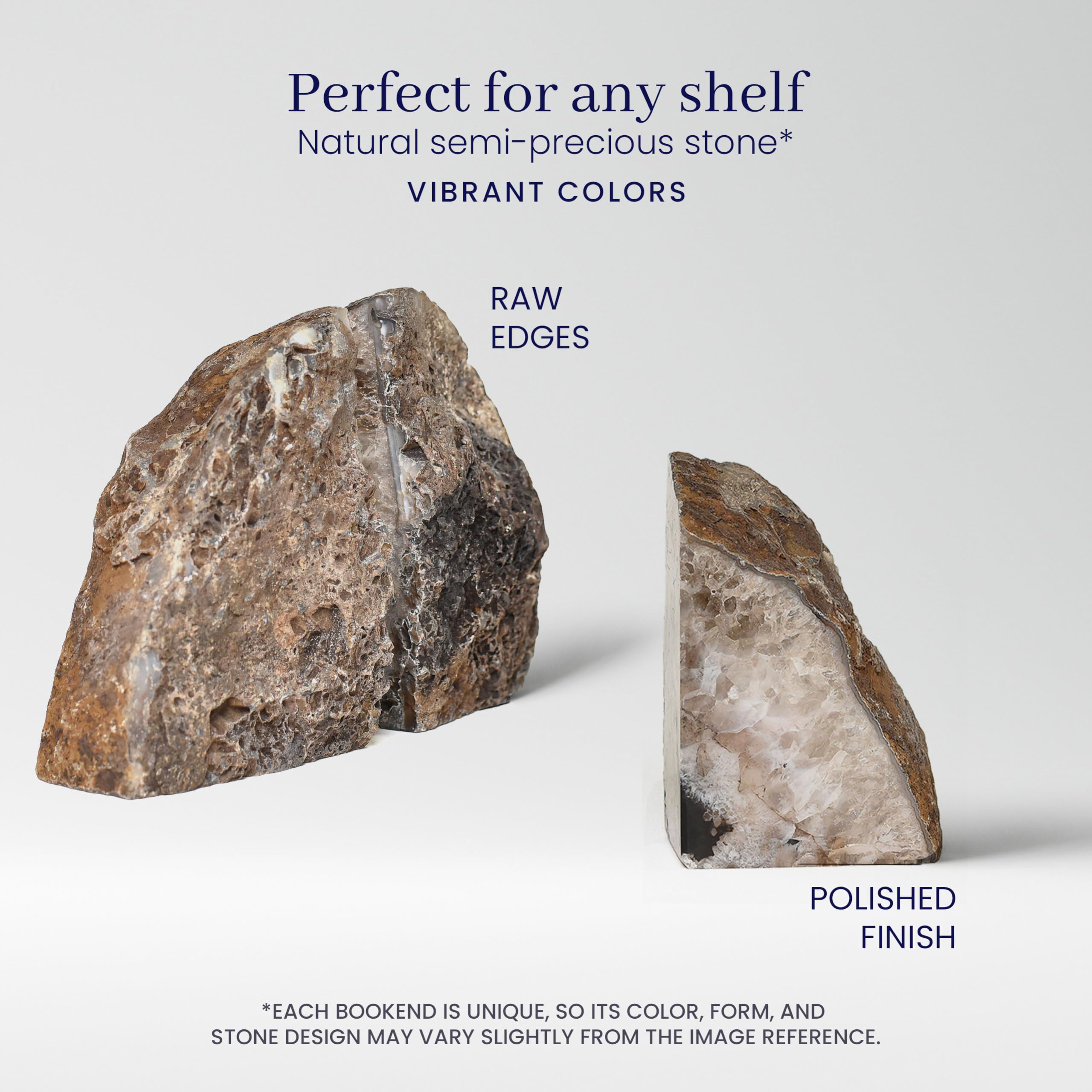 Heavy bookends with plastic stopper to prevent scratches