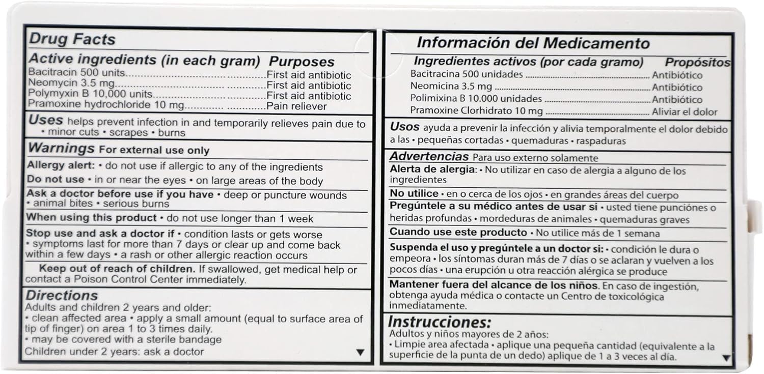 Cuadriderma Original wound protection ointment label