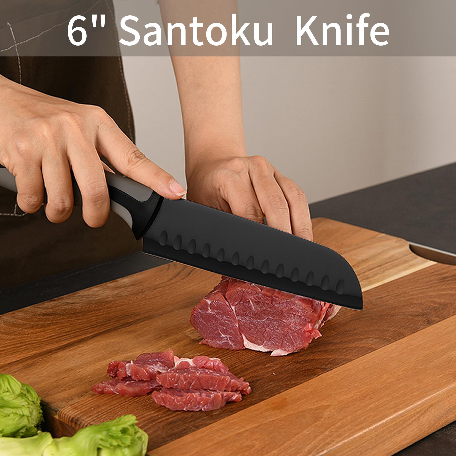 CuCut kitchen knife set dishwasher safe label