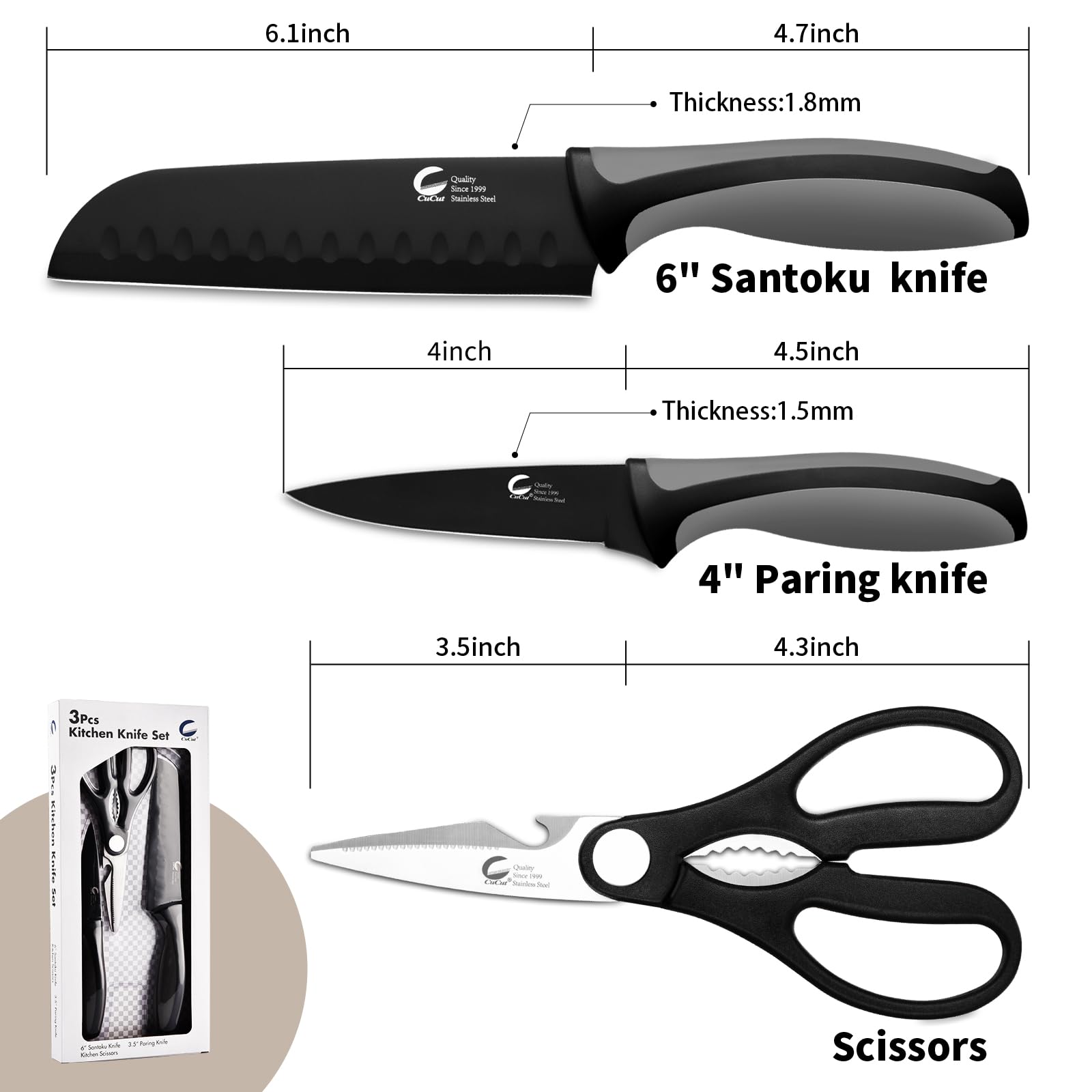 CuCut multifunctional kitchen scissors with bottle opener