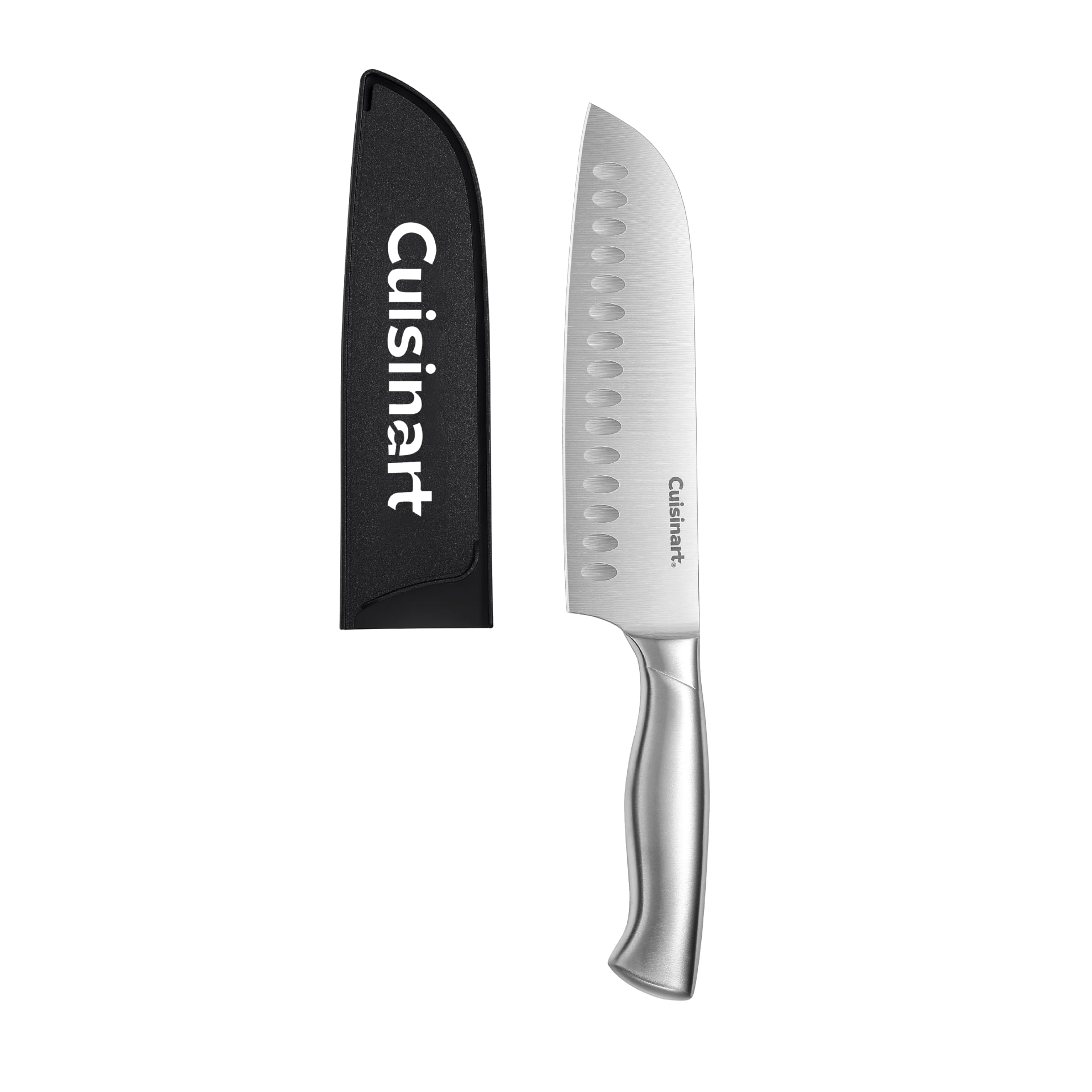 Cuisinart 7inch stainless steel santoku knife with blade guard