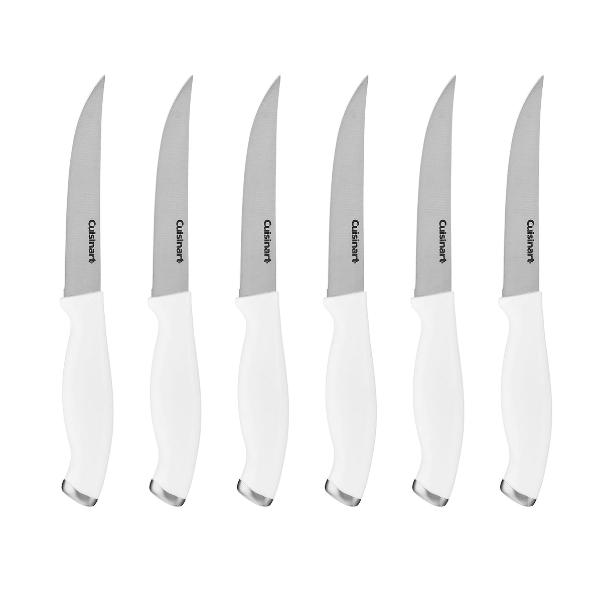 Cuisinart C77SSW-6PSK Color Pro Collection 6-Piece steak knife set white handles
