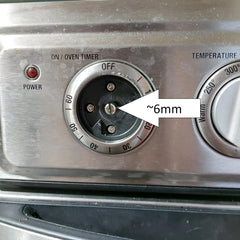 ABS heat resistant knob back for TOA-60 timer knob shaft 6mm