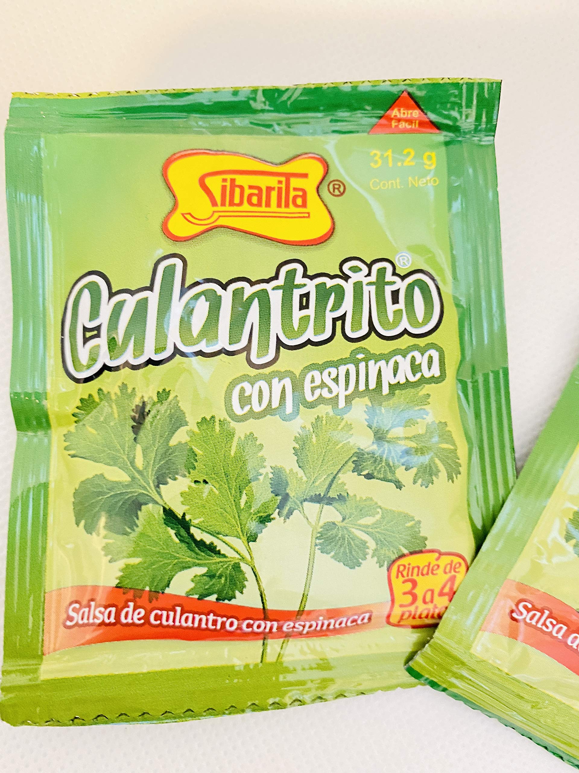 Individual 31.2g sachet for Sibarita Culantro Spinach Sauce