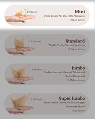 Tulip cupcake liners mini size product image