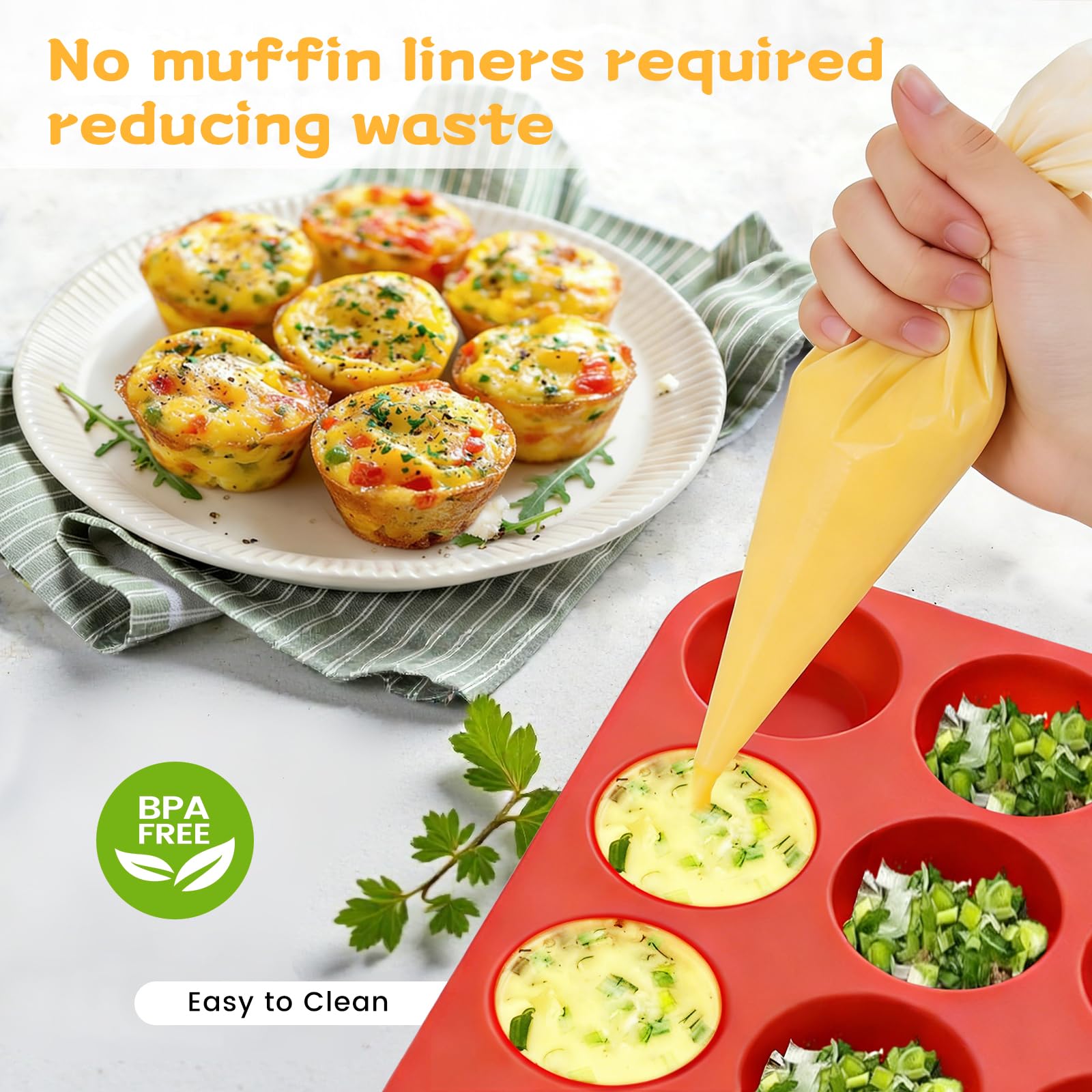 nonstick silicone muffin pan for easy release