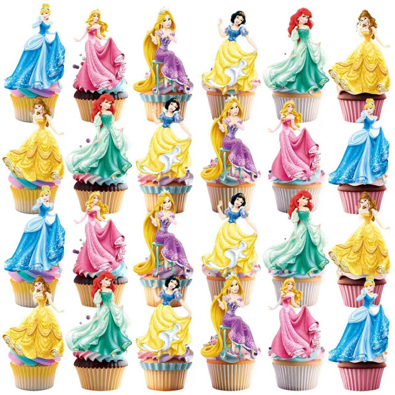 Food grade safe materials cake decorations with cardstock and toothpicks