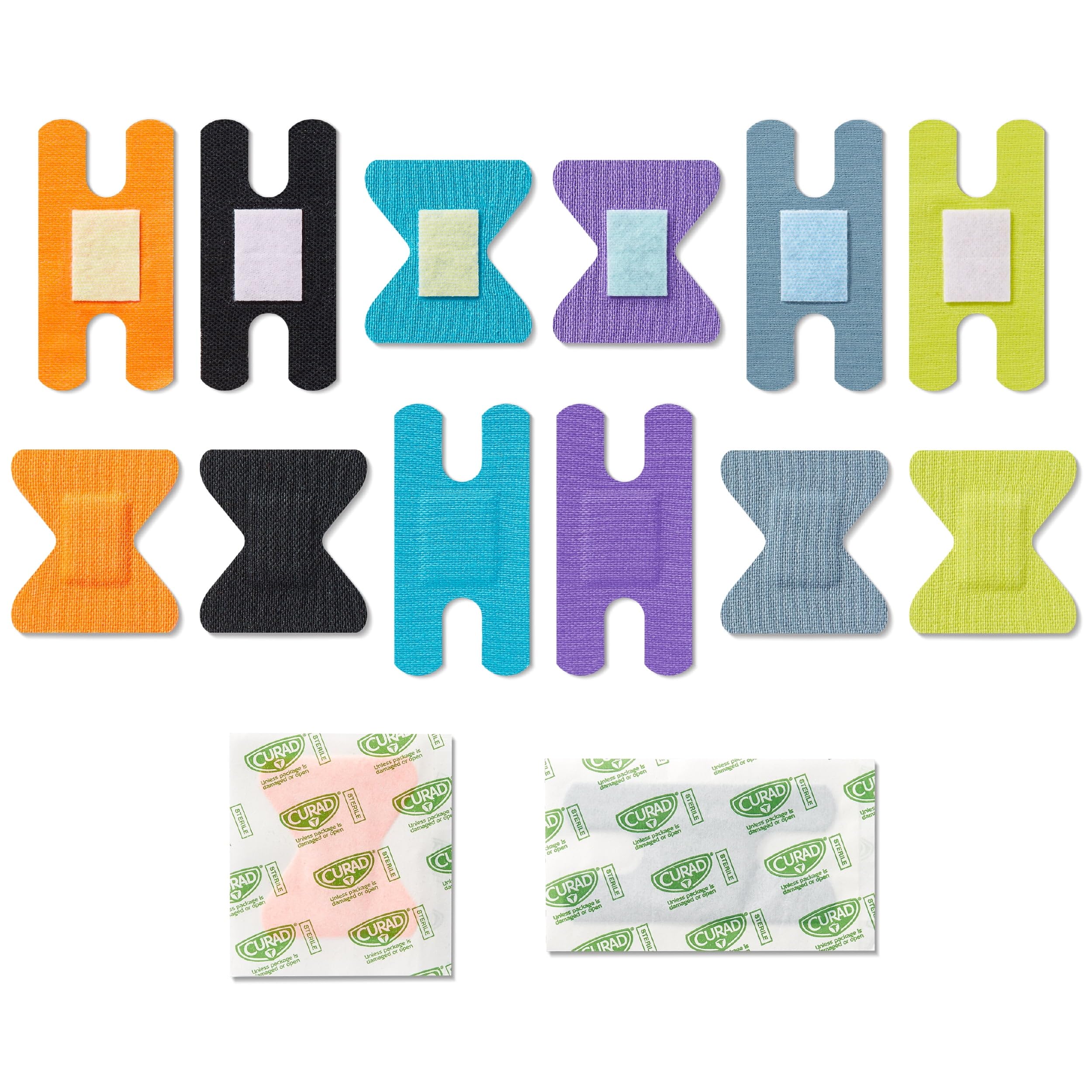 Absorbent Curad bandage showing 3X absorption capacity