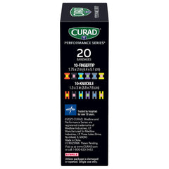 Antibacterial non-stick pad with Benzalkonium Chloride in Curad bandage
