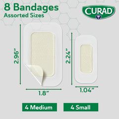 Burn blister and abrasion care CURAD hydrogel bandages