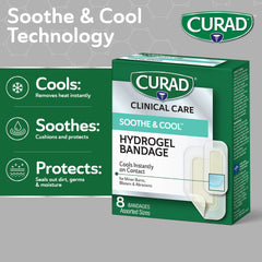 Assorted sizes CURAD hydrogel bandages box display