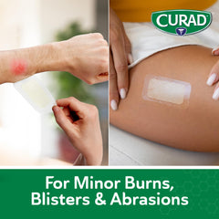 Clear waterproof hydrogel bandages CURAD close up
