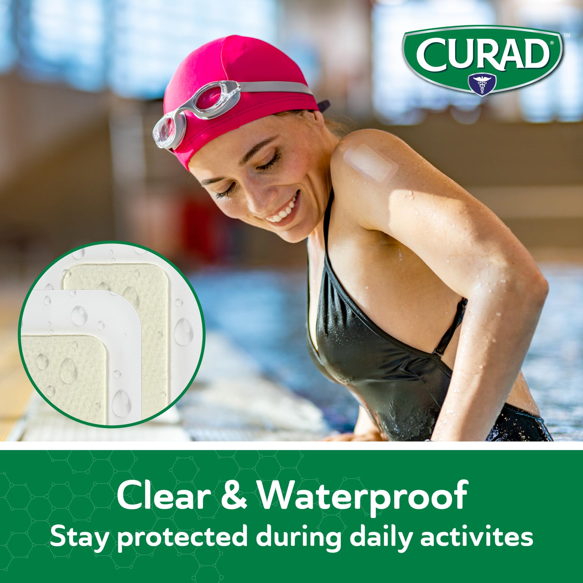 Easy to apply CURAD hydrogel bandages packaging instructions