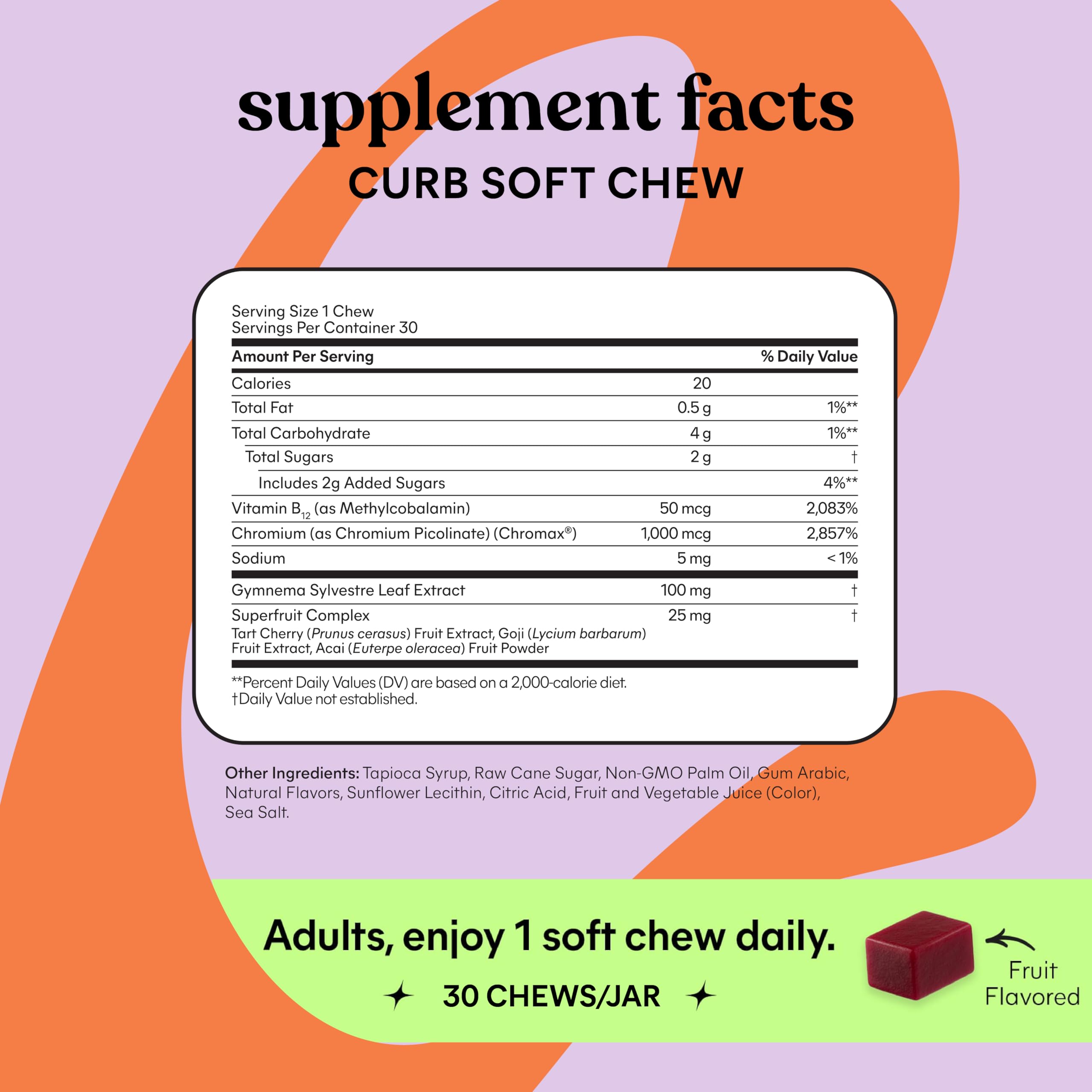 Curb cravings soft chews lemme product shot