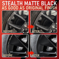 Matte black rim paint pen detail by SMAPHY