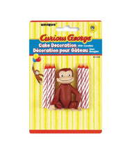 Curious George cake topper 6 candles image