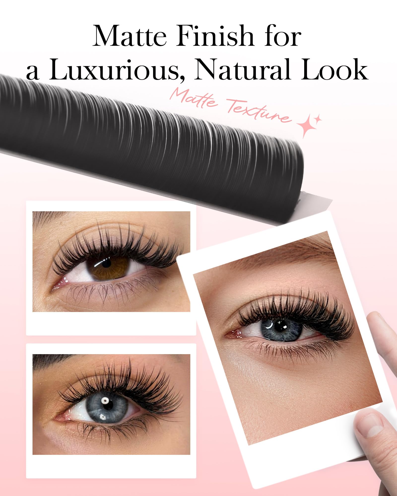 Tray with 16 rows approx 4480 lashes