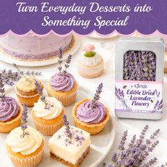 Gift-ready window tin packaging with lavender