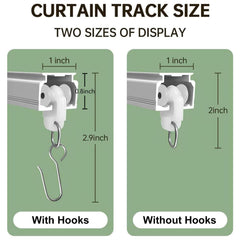 MaKefeile curtain tracks room divider aluminum alloy
