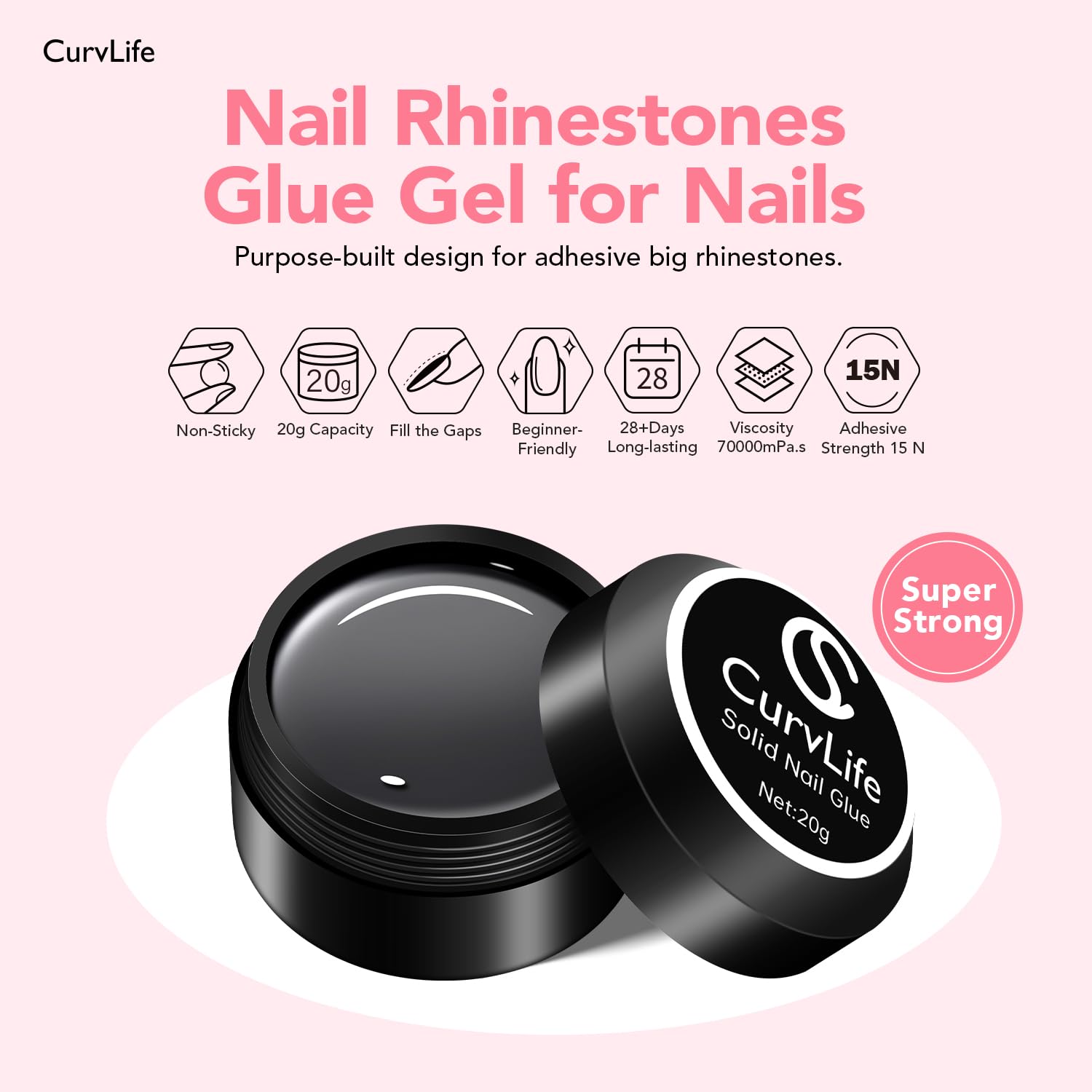 Curvlife almond shaped press on nails design