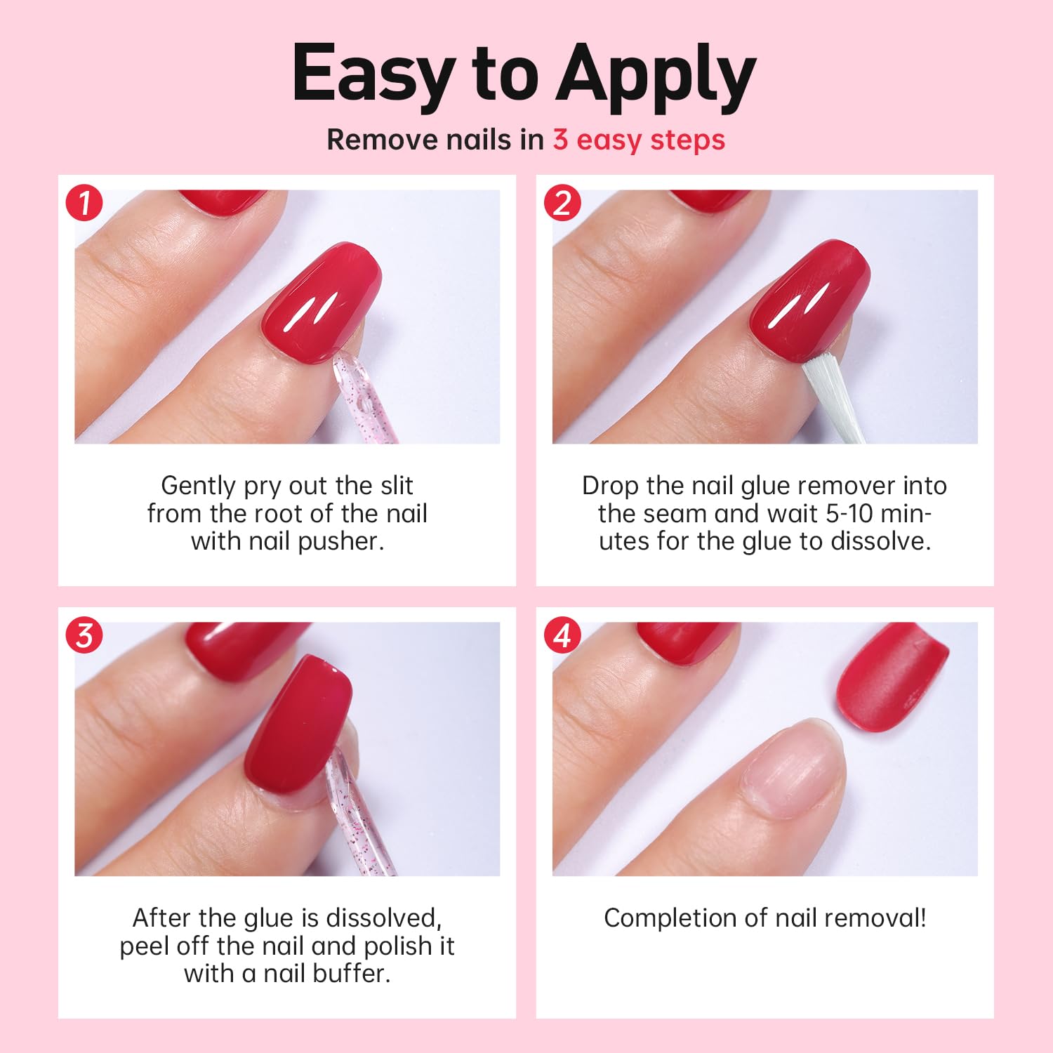 Curvlife press on nails remover kit image
