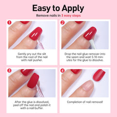 Curvlife press on nails remover kit image