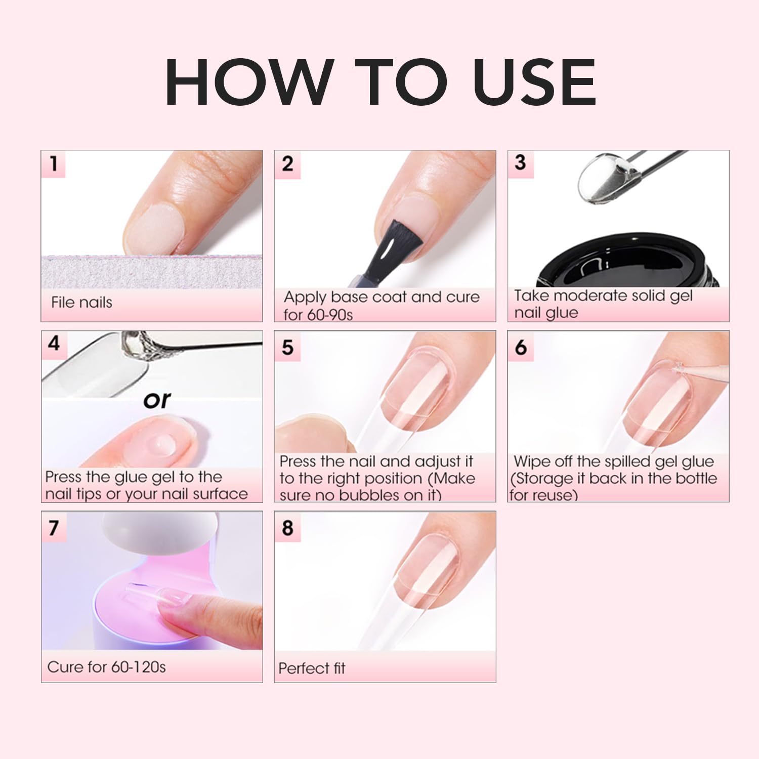 Curvlife rhinestone glue for nail decorations