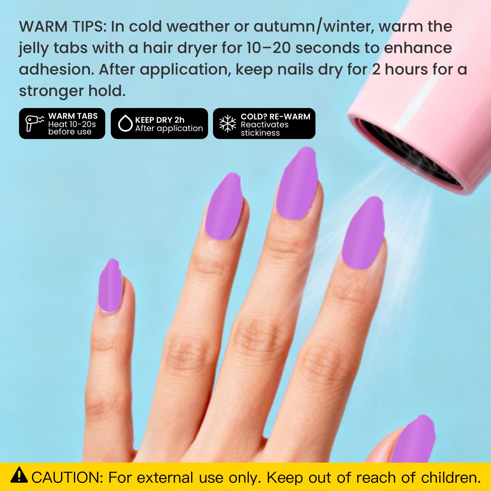 CurvLife TabQueen press on tabs for varied nail shapes