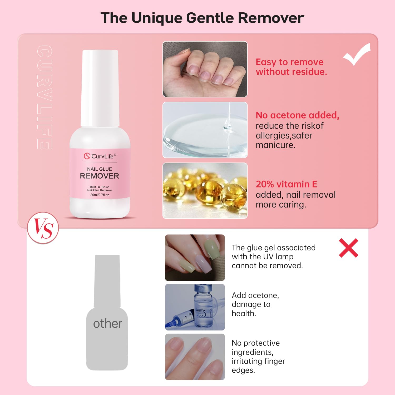 Two wooden removal sticks included with Curvlife