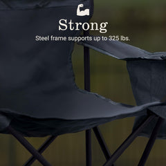 Side pockets on Coleman portable chair for small items