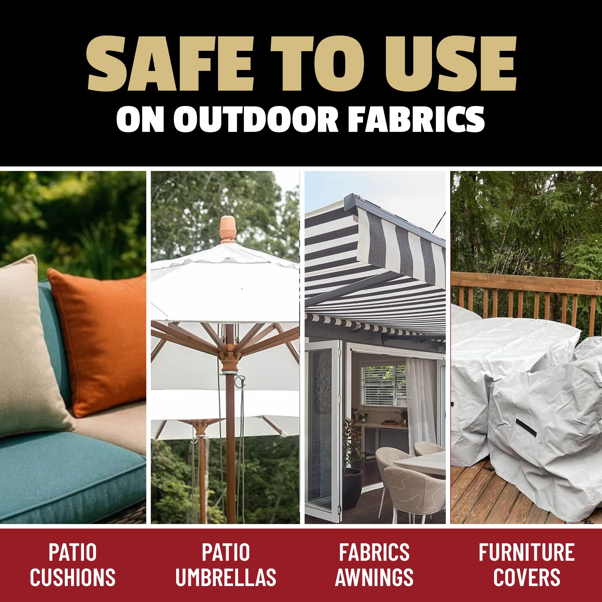 Canvas cleaner for awnings and outdoor textiles