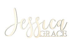 Custom 30 inch Kids Name Sign name cutout in natural Baltic Birch plywood