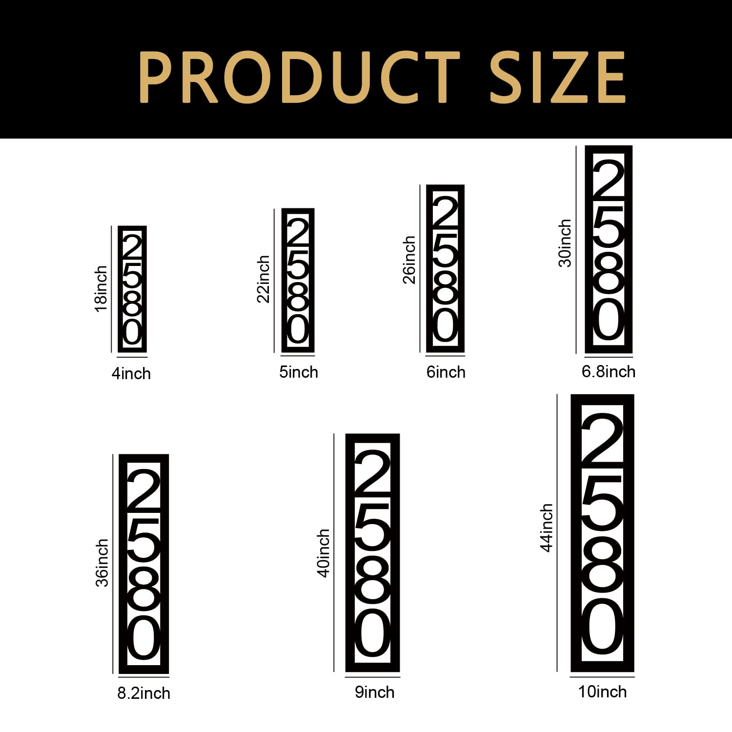 Durable exterior address plaque for outside use