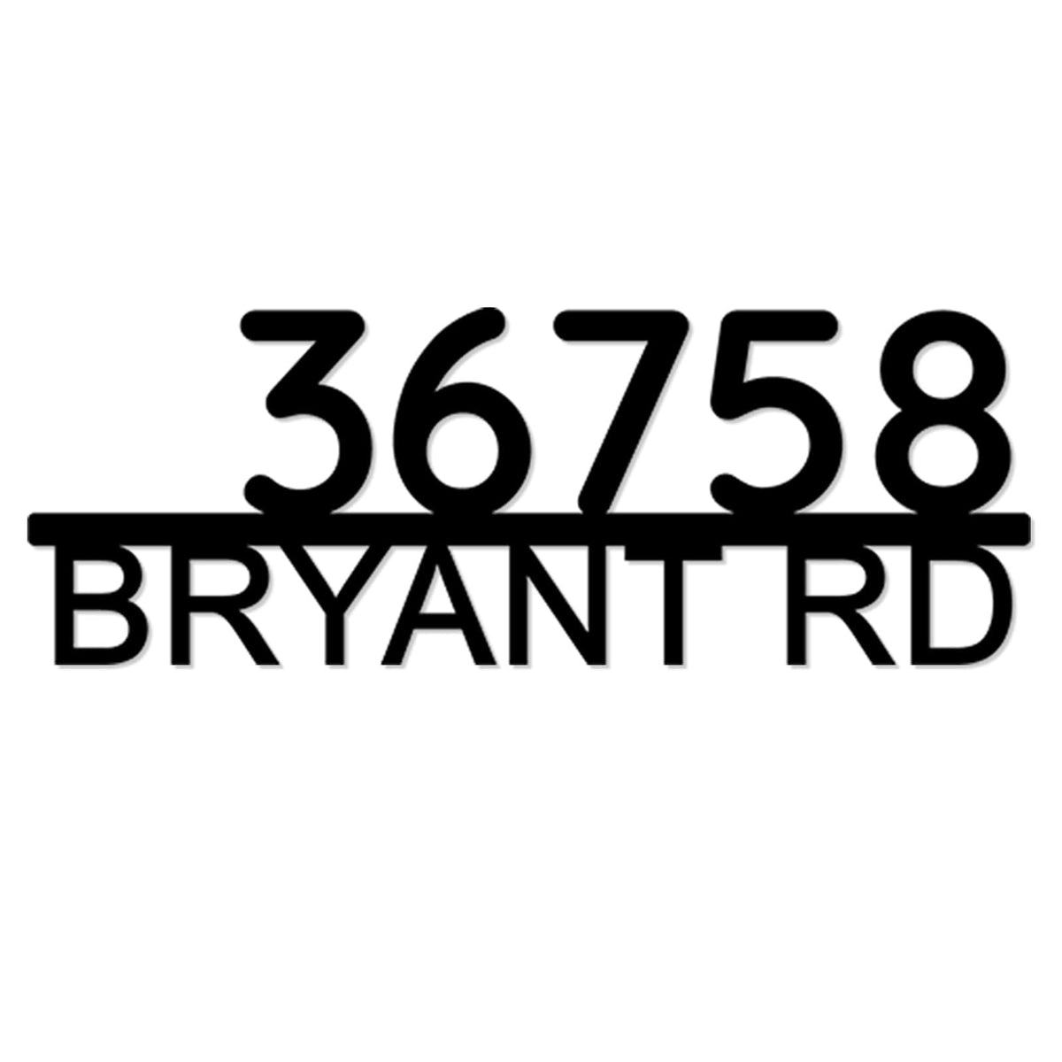 Custom Address Sign metal house number sign for front door