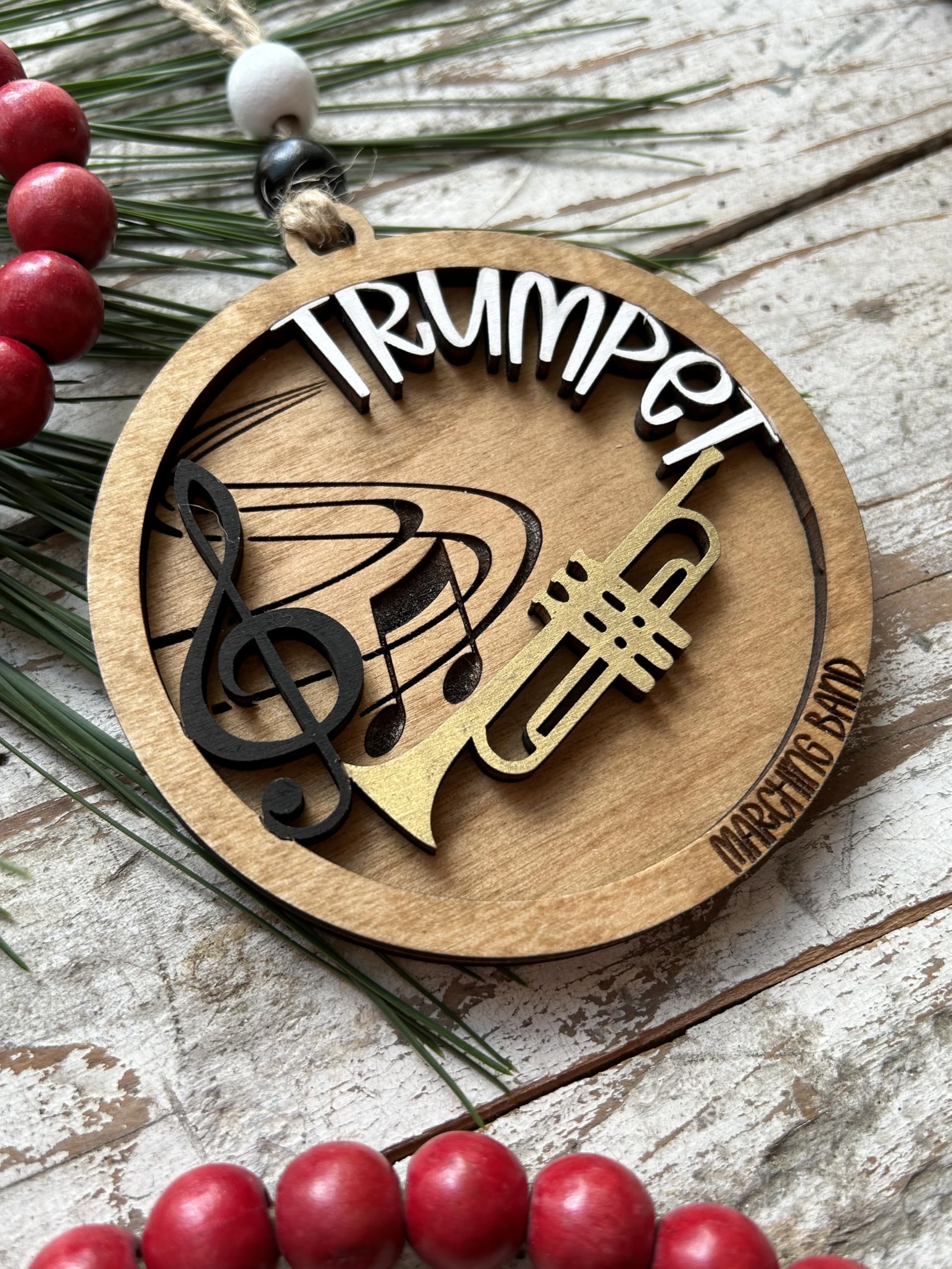 Custom band gift ornament made in North Carolina USA
