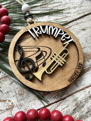 Custom band gift ornament made in North Carolina USA